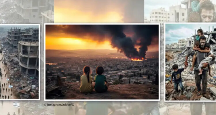 Ataques y soldados falsos: Las imágenes creadas con IA sobre la guerra entre Israel y Hamás