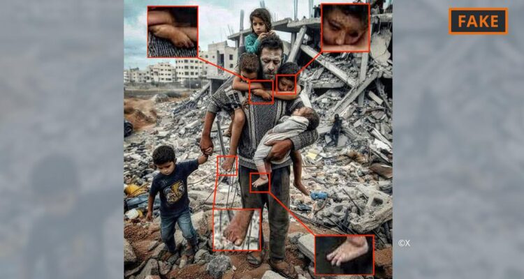 Ataques y soldados falsos: Las imágenes creadas con IA sobre la guerra entre Israel y Hamás