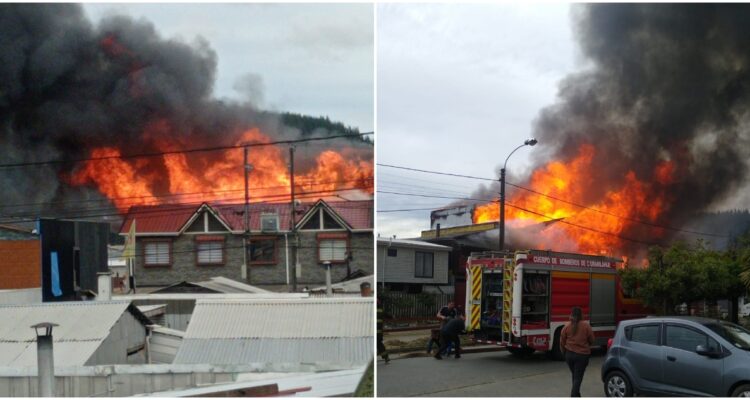 Incendio de vivienda en Curanilahue