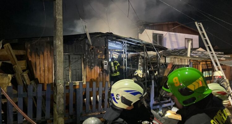 Incendio de viviendas en Talcahuano
