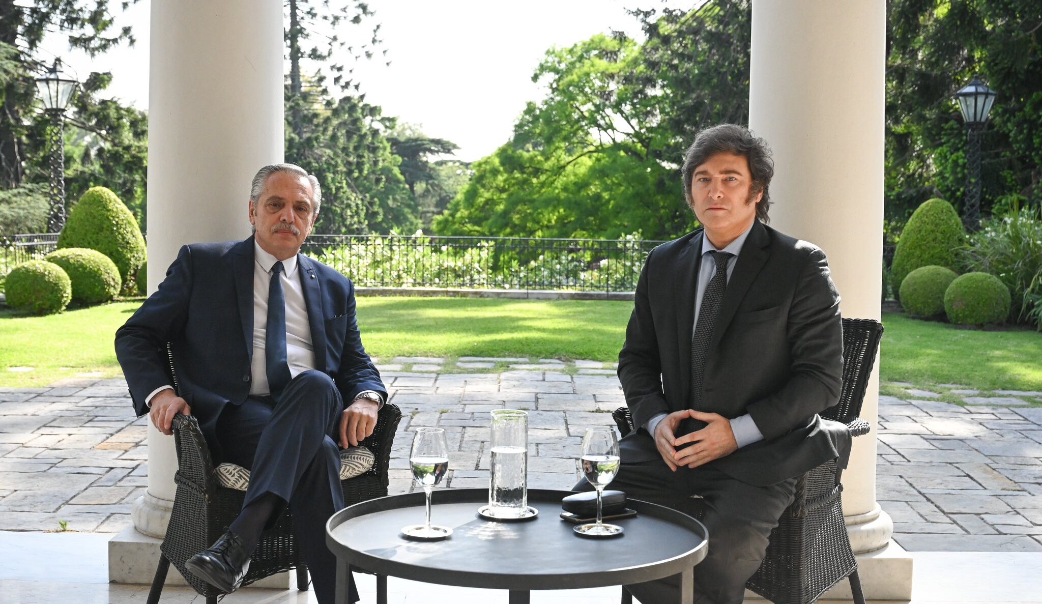 Alberto Fernández y Javier Milei