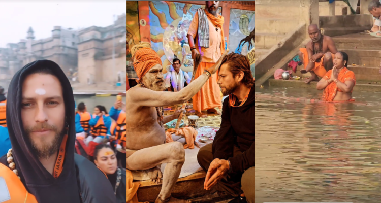 Jean Philippe Cretton en su viaje a India