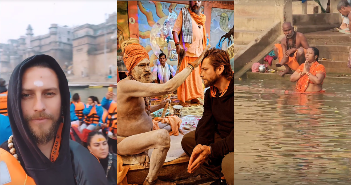 Jean Philippe Cretton en su viaje a India