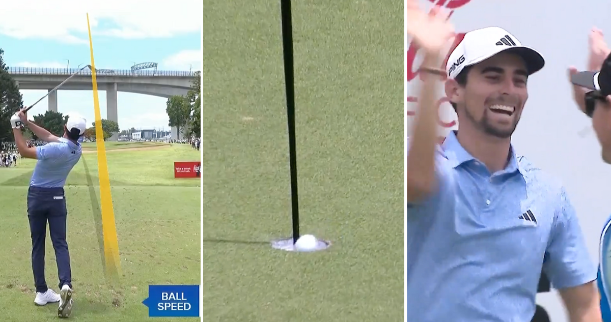 Joaquín Niemann sorprende al mundo del golf con brillante hoyo en uno en Australia.