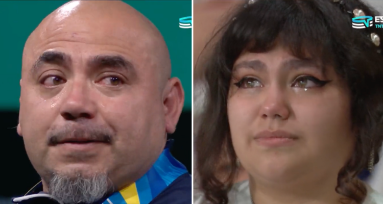 La emoción de Juan Carlos Garrido y su hija tras el oro Parapanamericano.