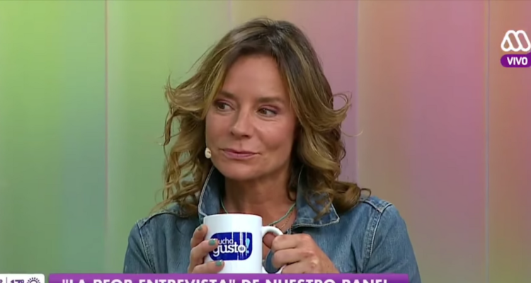 Kathy Salosny en Mucho Gusto en referencia a episodios de maltrato