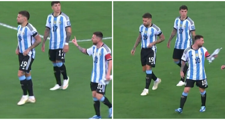 Lionel Messi gesto Argentina Brasil