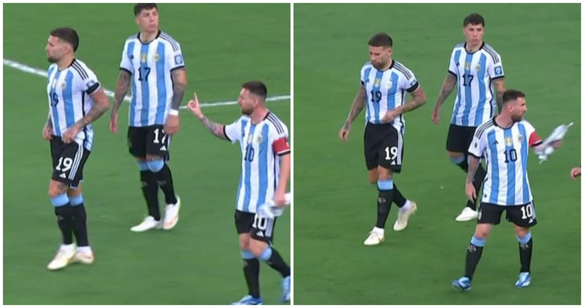 Lionel Messi gesto Argentina Brasil