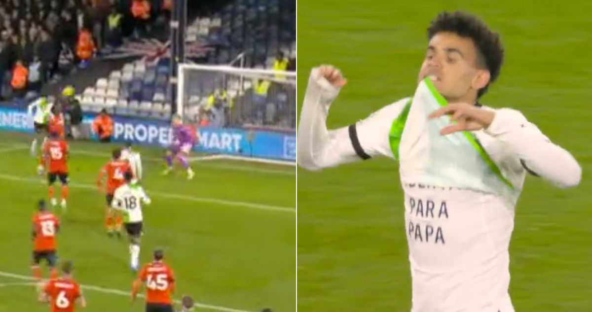 Con su papá secuestrado: Luis Díaz anota por Liverpool y se levanta camiseta para dejar fuerte mensaje