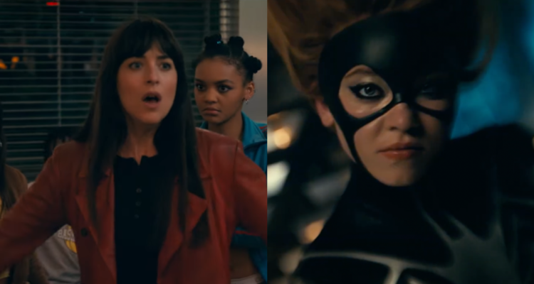 Dakota Johnson (izquierda) y Sydney Sweeney (derecha) en el tráiler de Madame Web