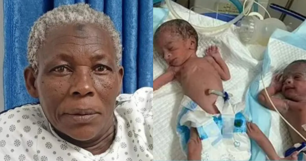 Mujer es madre de gemelos a los 70 años