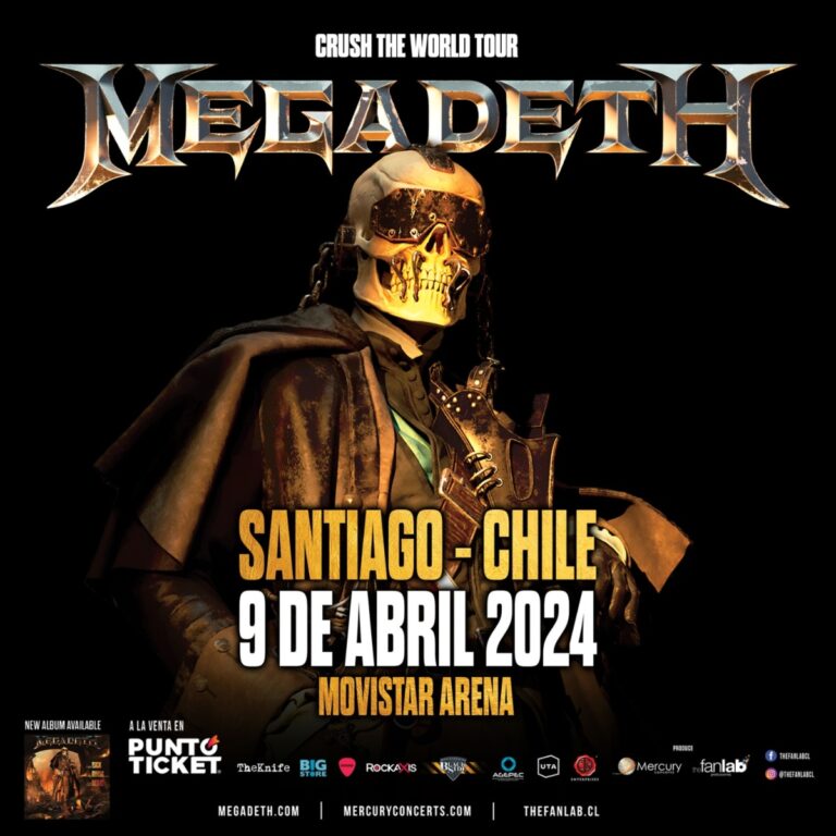 Megadeth regresa a Chile tras 7 años de ausencia: Revisa aquí precios y coordenadas