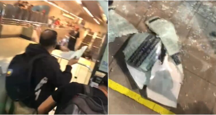 Pasajero que evadió el pasaje de Metro genera violentos desórdenes en estación La Cisterna