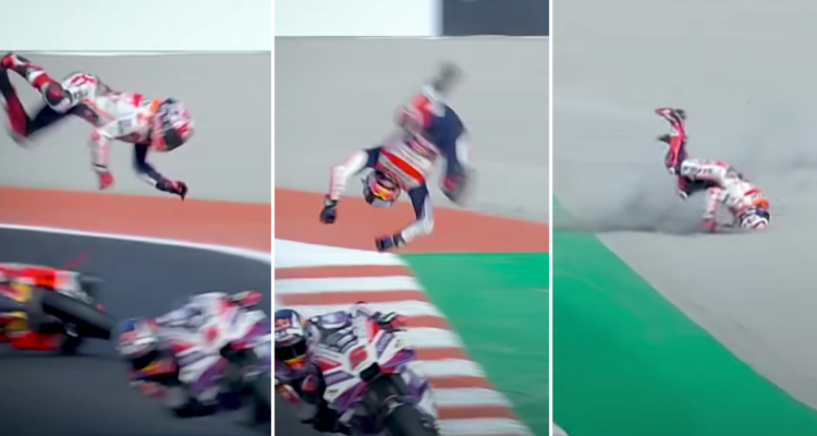 Apuntan a Marc Márquez por violento choque en el Moto GP de España.
