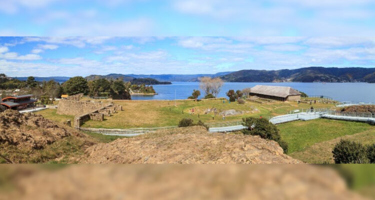 captura del Monumento Histórico Nacional, el Castillo de Niebla en Valdivia