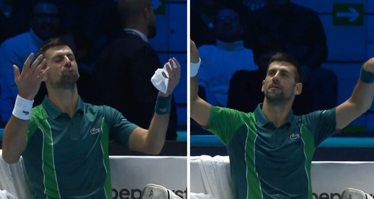 Novak Djokovic se enfrentó con el público del Torneo de Maestros.