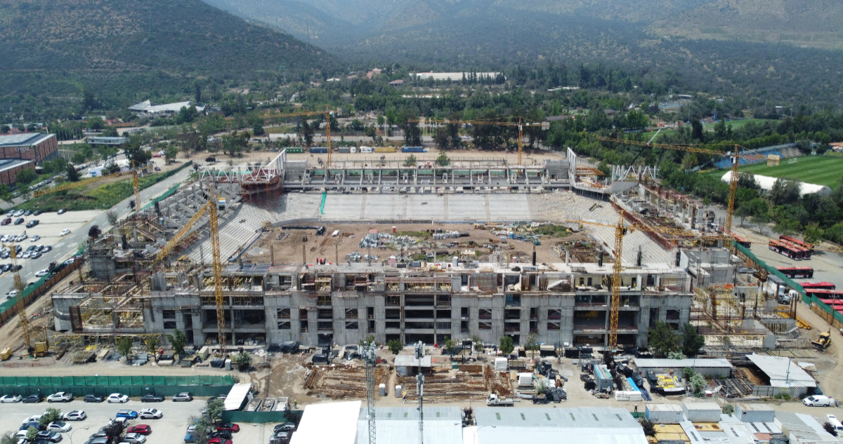 Avanza construcción de la nueva casa de los Cruzados: será el primer estadio sustentable del país