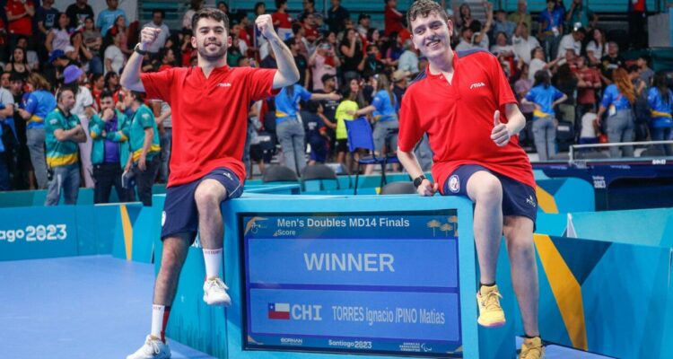 ¡Llegó el décimo oro! Chile celebra en el Para tenis de mesa gracias a Ignacio Torres y Matías Pino