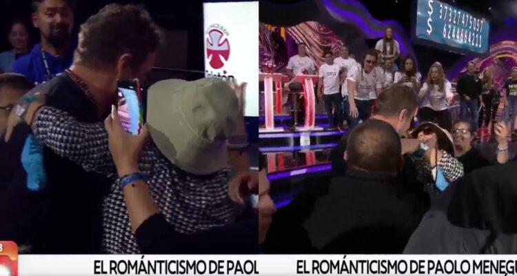 No lo quería soltar: Paolo Meneguzzi recibió inesperado abrazo de una fan en pleno show de la Teletón