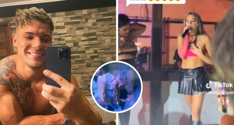 Raimundo (izquierda) y Alessia (derecha) por su declaración en evento de discoteque