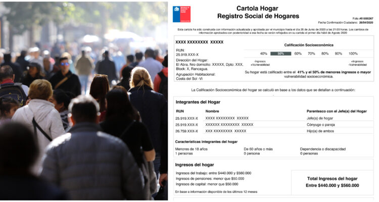 Gobierno comunica que aplicó cambios a la calificación socioeconómica en el Registro Social de Hogares