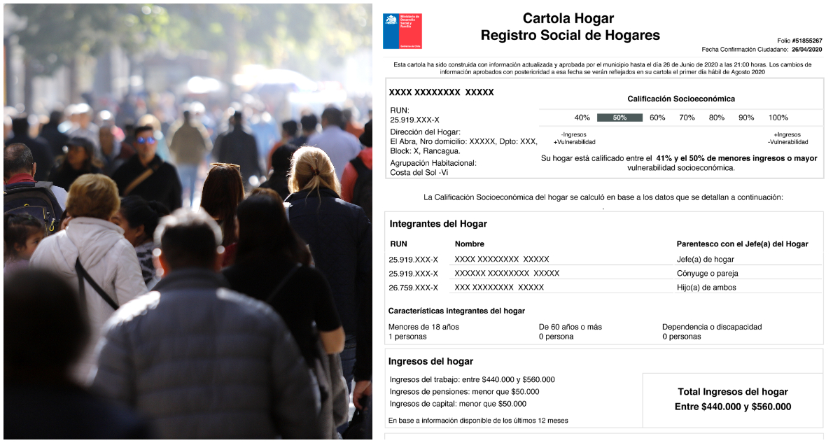 Gobierno comunica que aplicó cambios a la calificación socioeconómica en el Registro Social de Hogares