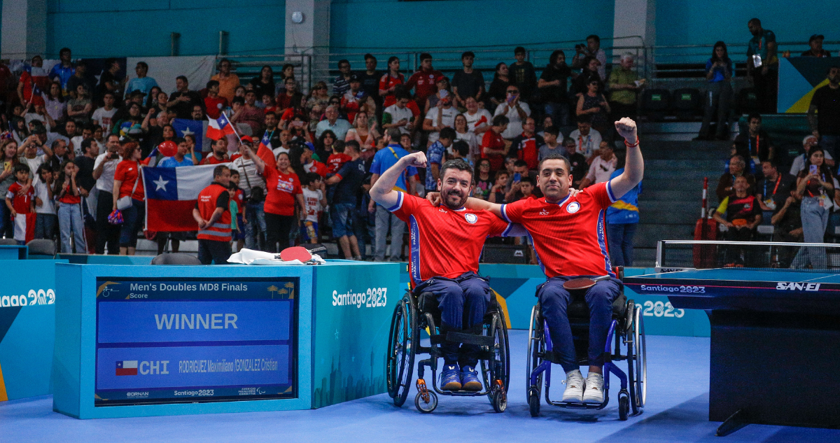 Rodríguez y González consiguen nuevo oro para el Team Para Chile.
