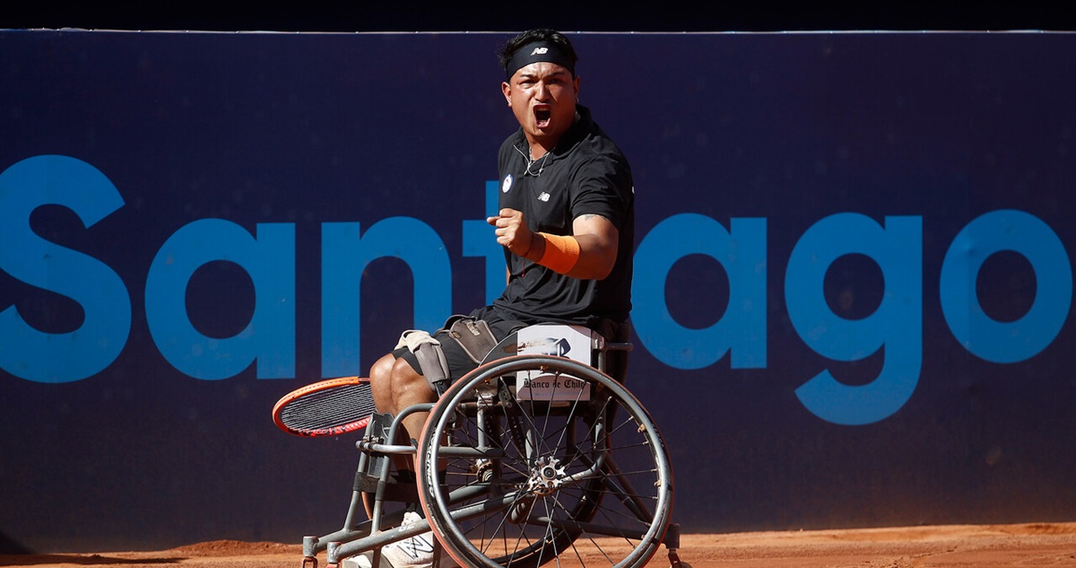 Santiago 2023: Cataldo se quedó con la plata en Tenis en silla de ruedas