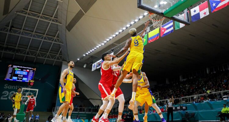 Chile perdió ante Brasil en el Baloncesto de Santiago 2023.