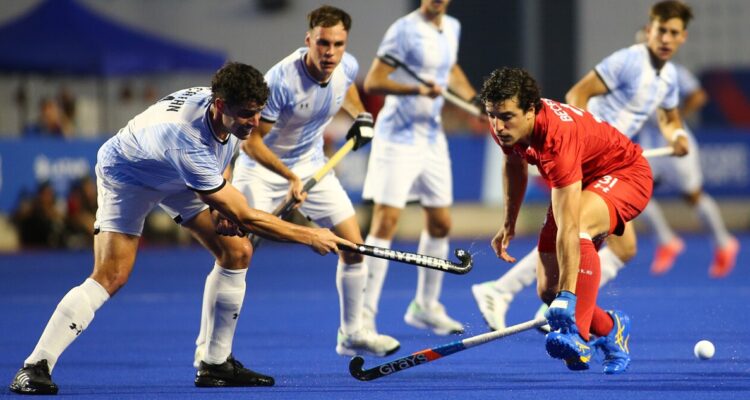 Los Diablos perdieron ante Argentina en el Hockey de Santiago 2023.