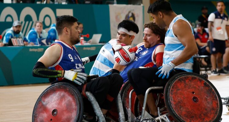 Chile cayó ante Argentina en el Rugby en Silla de ruedas de Santiago 2023.