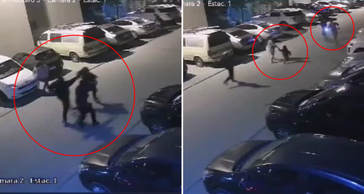 Registros de cámaras de seguridad dieron cuenta del actual de los delincuentes.