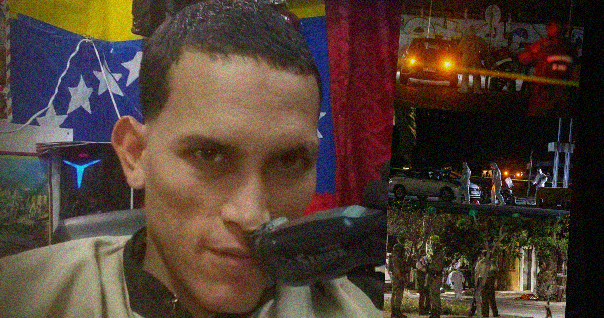 Imagen de venezolano acusado de lanzar granada a funcionaria de la policía en Chile