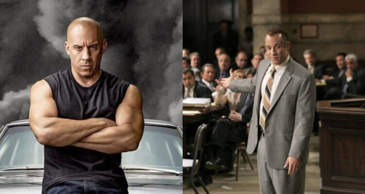 Vin Diesel en Rápido y Furioso a la izquierda y en Find me Guilty a la derecha.