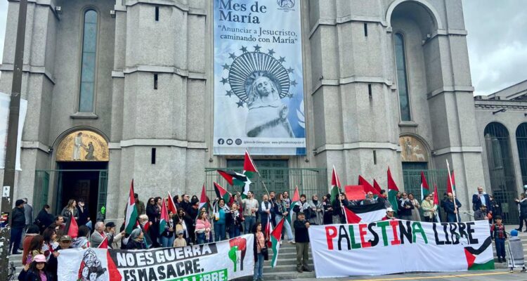 Marcha en apoyo a Palestina en Concepción