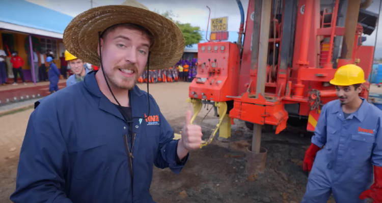 MrBeast agua en África