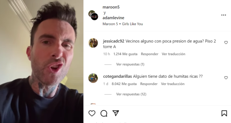 “Sangre por sangre guatón Byron”: Adam Levine reacitva comentarios en IG y chilenos no le perdonaron