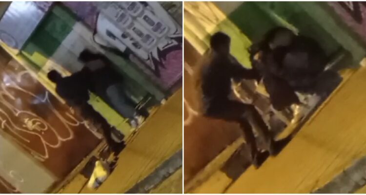 Agresión de mujer en calle de Valparaíso