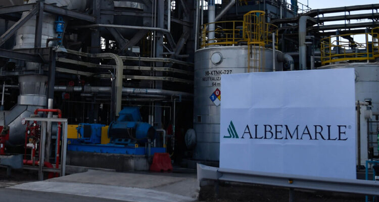 Planta de Albemarle en la región de Antofagasta