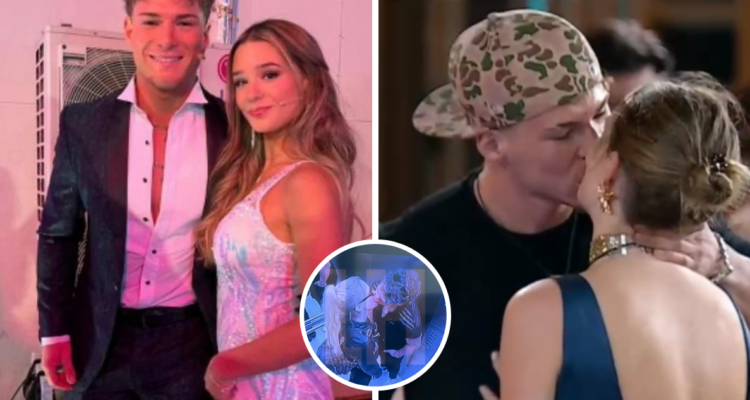 Alessia junto a Raimundo (izquierda y derecha) y de la infidelidad del agrónomo con Cass Zamorano