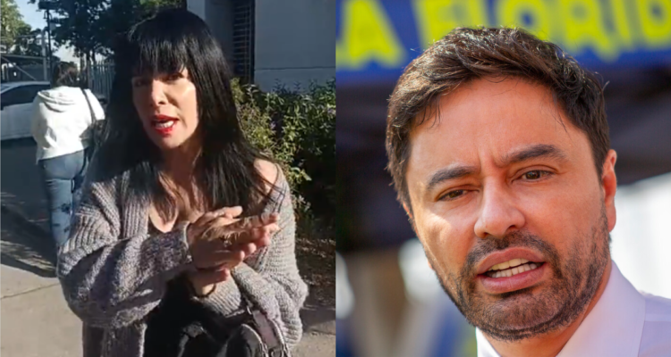 Anita Alvarado en video cargado a su instagram (izquierda) y Rodolfo Carter, alcalde de La Florida (derecha)