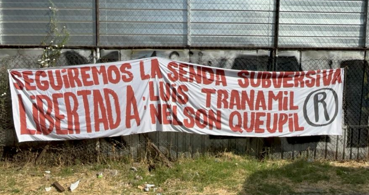 GOPE trabaja por hallazgo de artefacto sospechoso y lienzo pro mapuche en Villa Francia