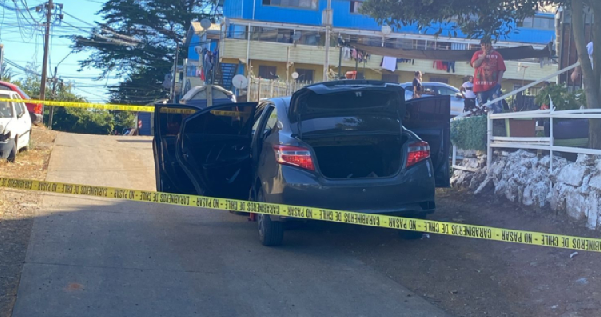 auto involucrado en la balacera en talcahuano