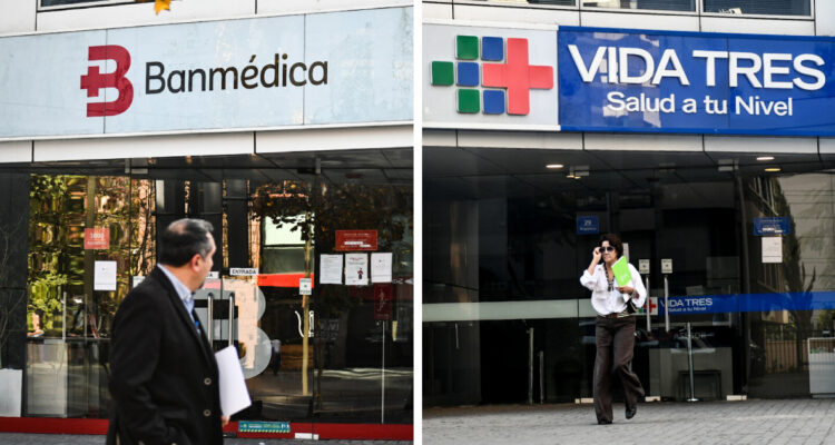 Frontis de locales Banmédica y Vida Tres
