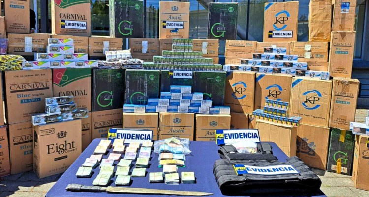 Cae banda de contrabando: incautan más de 300 mil cajetillas de cigarrillos avaluadas en $628 millones