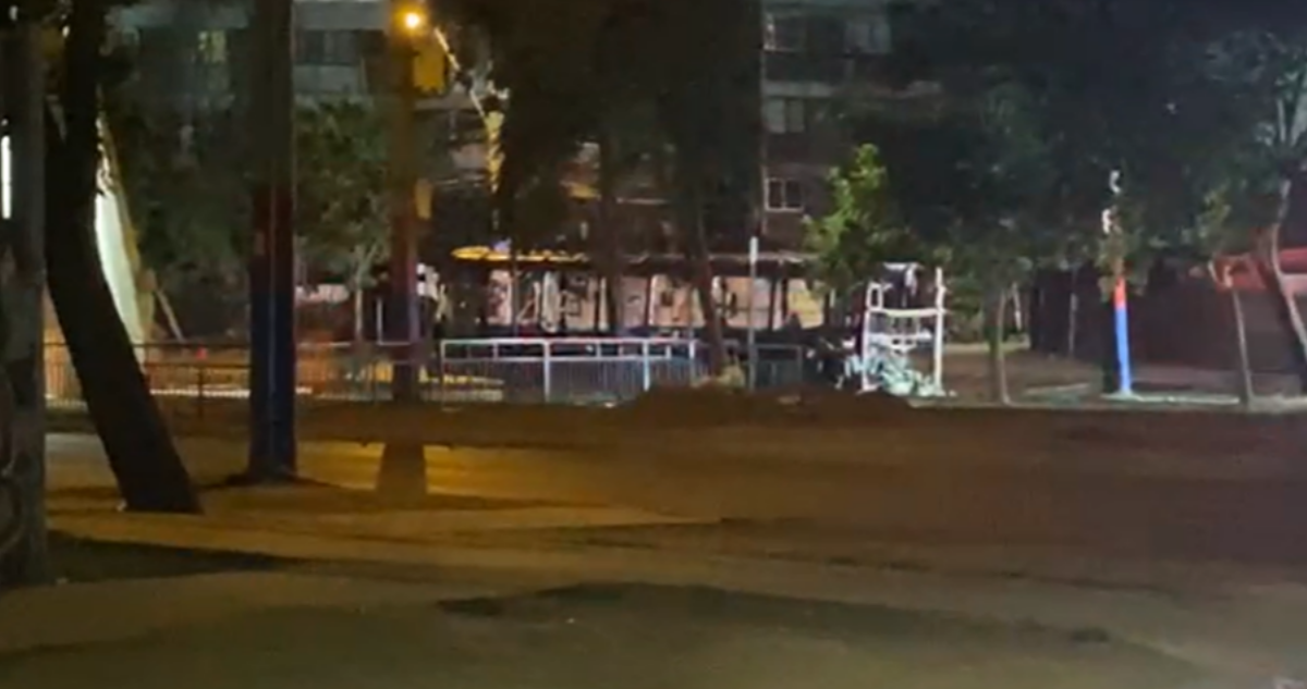 Bus RED terminó quemado en Villa Francia en medio de manifestaciones