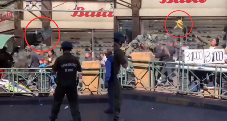 Volaron cajas y frutas: incidentes tras fiscalizar a vendedores ambulantes dejan 3 detenidos en Temuco