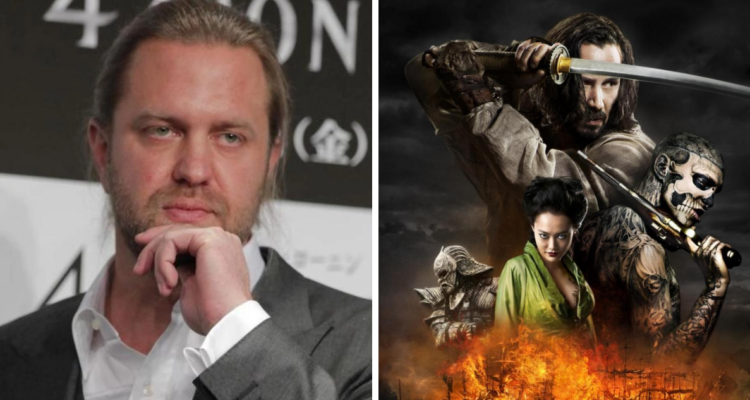 Carl Rinsch, cineasta británico que estafó a Netflix (Izquierda) y póster de 47 ronin, película dirigida por él (derecha)