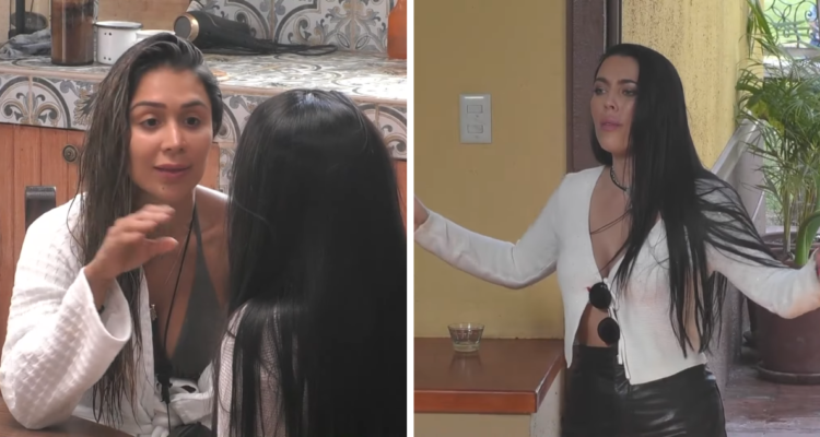 Alexandra Méndez, Chama (izquierda) junto a Dani Aránguiz (derecha)