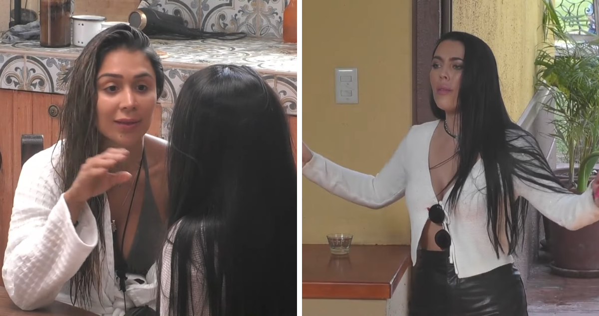 Alexandra Méndez, Chama (izquierda) junto a Dani Aránguiz (derecha)